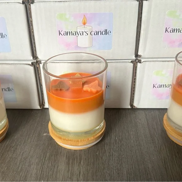 10oz pumpkin caramell cupcakes candles - Picture 2 of 4